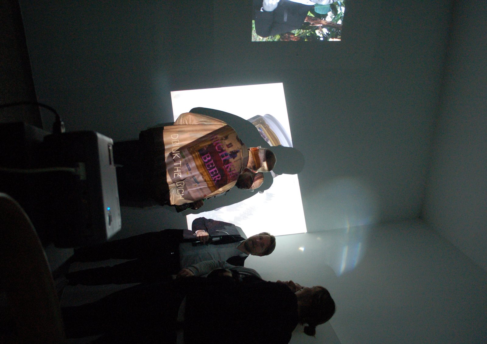 BYOB Düsseldorf 2014 — beamer projection during the opening night