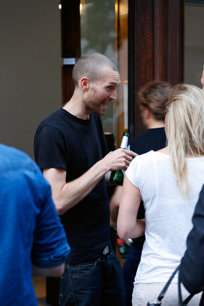 myspam — visitors at the opening